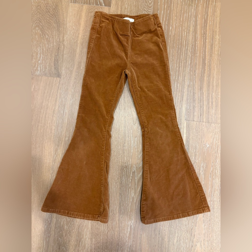 Chelsea & Violet Tan Flared Corduroy Pants